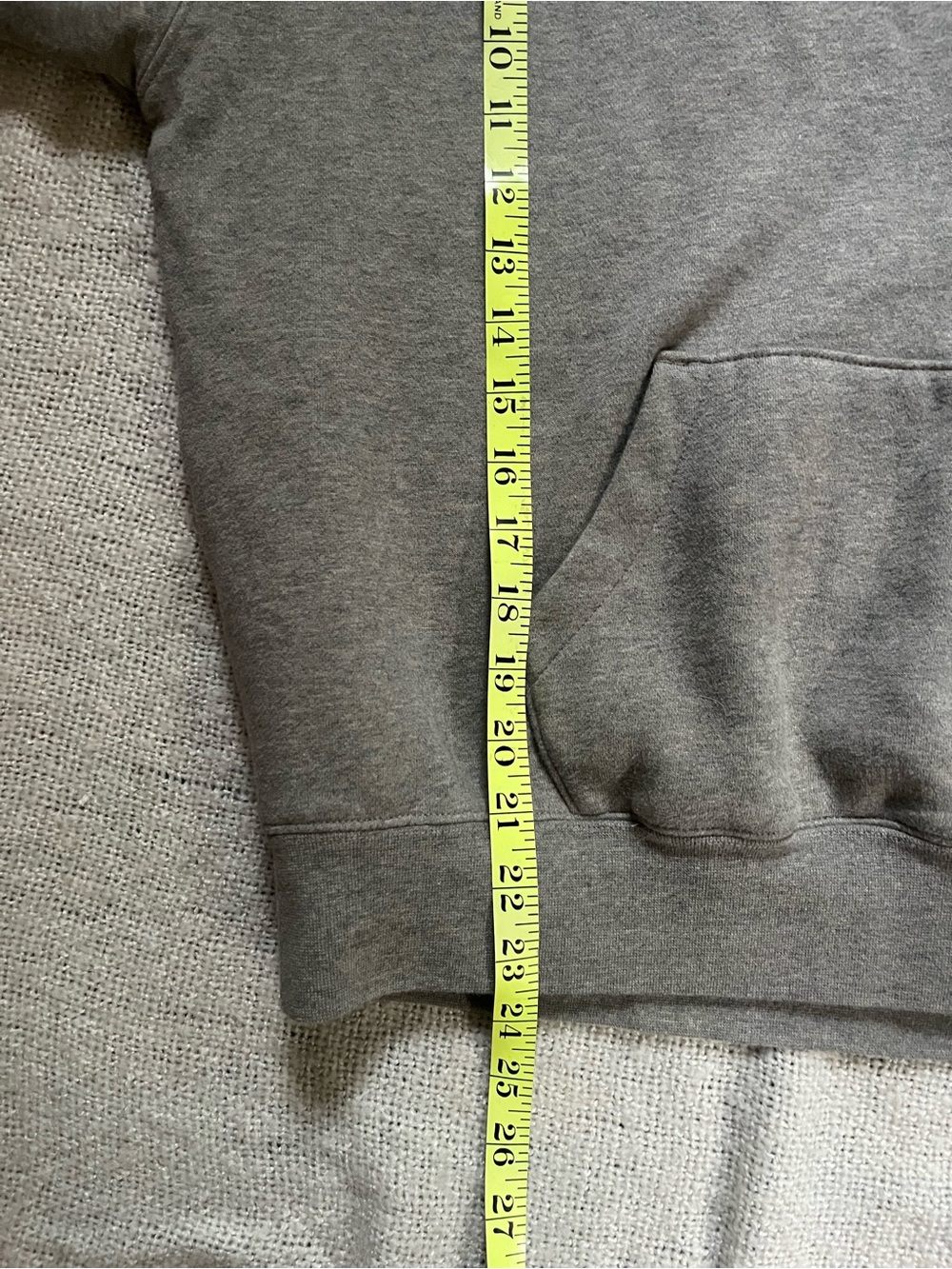 Fear of God ESSENTIALS Oversized Hoodie - Gray with Black Logo, Size Small - Picture 3 of 8